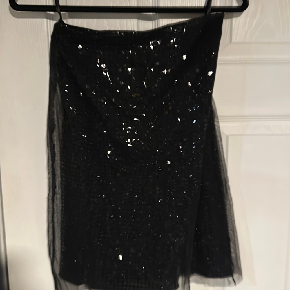 Adorable black sparkly shirt skirt